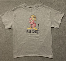 Walt Disney World Men&#39;s T-Shirt - Size L Grumpy Vibes Only: All Day Ever... - $12.51