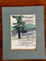 Marj Originals There’s a Lot of Talk About “UP NORTH” Pine Tree Next to ... - £7.46 GBP