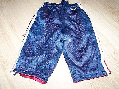 Infant Size 12 Months Athletic Works Reversible Navy Blue / Red Basketball Pants - $12.00