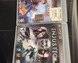 INJUSTICE GOD AMONG  US [W MANUAL] + UNCHARTED 2 PlayStation 3 [NO INSERT] - $6.92