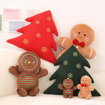 Christmas Gingerbread Man Pillow Christmas Tree Cushion - $19.20+