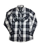 Harley-Davidson Museum Long Sleeve Plaid Black White Button Shirt Size S... - €17,15 EUR