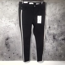 Skinnygirl Jeans &quot;The Skinny&quot; Women&#39;s Size 27/4 Mid-rise Black White Str... - £17.89 GBP