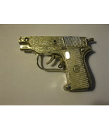 (CG -1) Vintage Toy Cap Gun: Kilgore Silver Pistol w/ Cirlce K Grips - £23.50 GBP