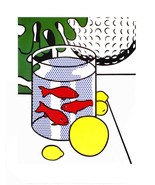 ROY LICHTENSTEIN Still Life with Goldfish Bowl - £58.33 GBP