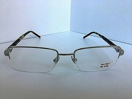 New MONTBLANC MB 581 A16 Silver 55mm Semi-Rimless Men&#39;s Eyeglasses Frame - £208.73 GBP