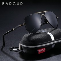 BARCUR Polarized Mens Sunglasses Pilot Sun glasses for Men accessories D... - £23.46 GBP