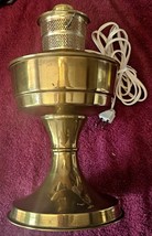 BRASS Electric Converter for Aladdin lamp w/Brass Heritage Font Tested W... - $49.49