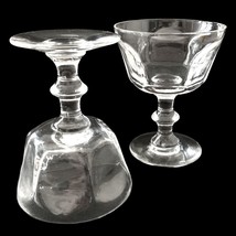 Anchor Hocking Courtney Sherbet Glass Set Wine Coupe Optic Panel Clear Martini - £16.23 GBP
