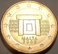 Gem Unc Malta 2008 2 Euro Cents~Minted In Paris~Doorway~Awesome - $3.08