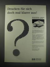1990 Hewlett-Packard LaserJet III printer Ad - in German - Drucken Sie sich - $18.49