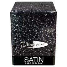 Ultra Pro Deck Box: Satin Cube: Glitter Black - $18.49