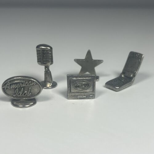 Primary image for Hasbro Monopoly My American Replacement Tokens Pewter Charm Lot Of 5