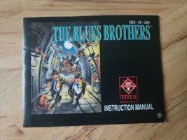 Blue&#39;s Brothers. Nintendo NES. MANUAL ONLY. AUTHENTIC. Titus. GREAT SHAPE! - £31.10 GBP
