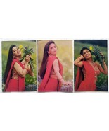 Bollywood Actor Dancer Madhuri Dixit Nene 3 Post card Postcards Lot Set ... - £22.34 GBP
