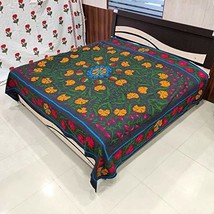 Traditional Jaipur Suzani Embroidered Uzbekistan Wall Hanging, Suzani Bedspread  - £79.92 GBP
