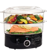 Two Tier Food Steamer with Stackable Baskets &amp; Removable Base for Fast S... - €46,84 EUR