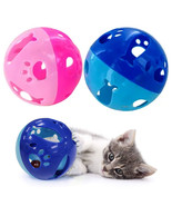 2 Pc Cat Kitten Toy Pets Large Interactive Ball With Bell Puppy Dog Chas... - £22.01 GBP