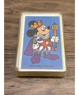 Vintage Disney King Mickey Mouse Playing Cards with Plastic Case KG JD - €12,88 EUR