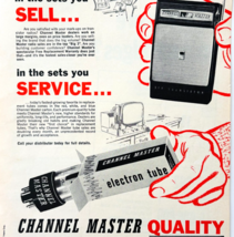 1960 Channel Master Electron Tubes Advertisement Vintage Radio Supply DW... - $19.99