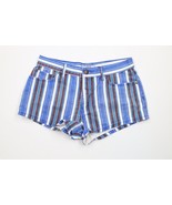 Free People Womens 28 Distressed Striped Color Block Denim Jean Shorts J... - $735.76 MXN