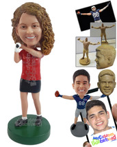 Personalized Bobblehead Beautiful golfer ready to hit the hole in one - Sports &amp; - £72.74 GBP