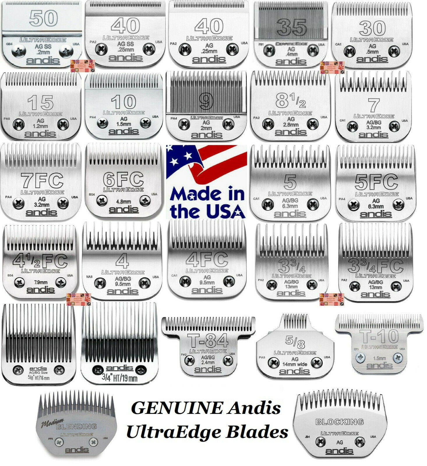 Primary image for Genuine ANDIS ULTRA EDGE BLADE*Fit AG,AGC,DBLC,SMC,AGR,AGRV,MBG,BDC,AGS Clipper