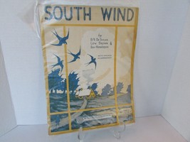 SOUTH WIND BY DESYLVA BROWN &amp; HENDERSON PIANO 1926  SHEET MUSIC - $73.13 MXN