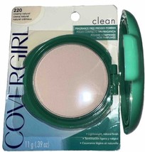 CoverGirl CLEAN pressed powder #220 Creamy Natural (New/Sealed/Discontinued) - £15.49 GBP