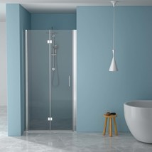 72x34 Frameless Shower Door - Tempered Glass, Chrome - £249.52 GBP