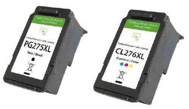 Compatible with Canon PG275XL Black and CL276XL Color ECOink Rem. Ink  - $41.48