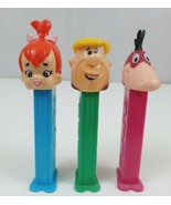 Vintage Lot of 3 Flintstones Pez Dispensers Barney, Pebbles &amp; Dino - $14.81 CAD