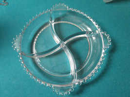 Imperial Glass Candlewick 4 Part Handled Relish BOWL Dish 9 1/2&quot; [*GL-12] - £35.03 GBP