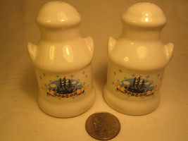 Vintage Ceramic Salt &amp; Pepper Shaker Set Boston [Z230k] - £5.08 GBP