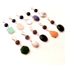 10 Piece Lot Multi Stone Chalcedony Amethyst Gemstone Pendant Jewelry SA 6048 - £18.69 GBP