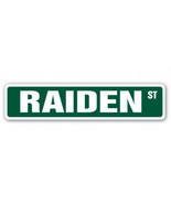 4 x 18 in. Childrens Name Room Street Sign - Raiden - €21,00 EUR