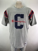 Champion Mens Tee Shirt XL Big C Reverse Weave Gray Red Blue Varsity Hip... - $39.59