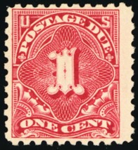 J52, Mint OG NH F/VF 1¢ Postage Due Stamp Cat $220.00 - Stuart Katz - $125.00
