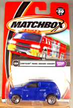 2001 Matchbox #59 Wheeled Envy Chrysler Panel Cruiser Concept Blue w/Flower Sp - £6.68 GBP