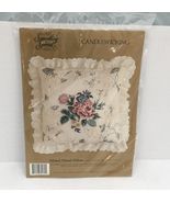 Vintage candlewicking kit mixed floral pillow something special brand ne... - €16,96 EUR