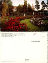New York Canandaigua Sonnenburg Rose Gardens and Mansion Vintage Postcard - £7.42 GBP
