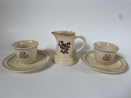 Pfaltzgraff Vintage Cups Saucers Plates Teapot Tea Coffee Lot of 2 Made in USA - £21.14 GBP