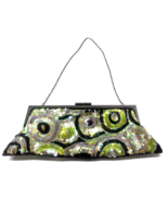 New York &amp; Co Sequin 11&quot; x 4 1/2&#39; Art Deco &amp; Contemporary Clutch Bag Purse - $366.06 MXN