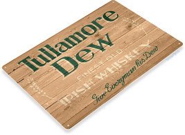 Tullamore Dew Irish Whiskey Retro Rustic Logo Wall Decor Bar Large Metal Sign - £15.69 GBP