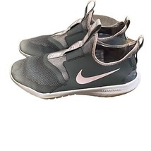Nike Flex Runner Grey/Pink Girl&#39;s Slip On Sneaker Shoes Size 7Y EU 40 AT... - $20.00