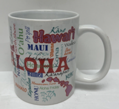 Aloha Maui Hawaii Oahu Kauai ABC Stores Hawaii Words Mug - £11.83 GBP