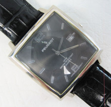 Very Nice Men&#39;s Peugeot 282 Stainless Steel 3ATM Date Wristwatch - £35.55 GBP