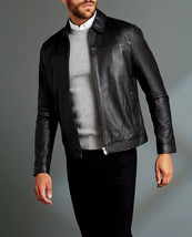 100% Genuine Real Lambskin Leather Black Biker Jacket Elegant NEW Men&#39;s ... - $97.99+
