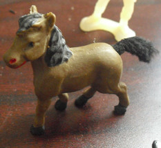 Small Vintage Rubber Horse Figurine 1 7/8&quot; Tall - $16.83