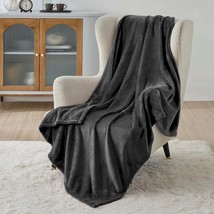 Bedsure Charcoal Fleece Blanket 50x70 Blanket - 300GSM Soft - £23.26 GBP